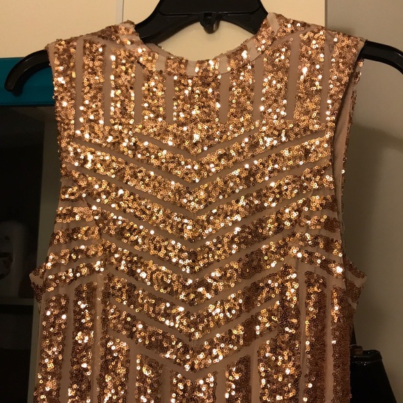 Brand new rose gold sequin dress - Picture 4 of 6